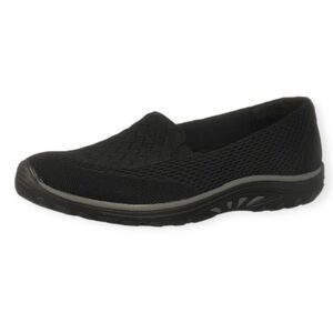 Skechers Black Slip-On Sneakers with Breathable Knit